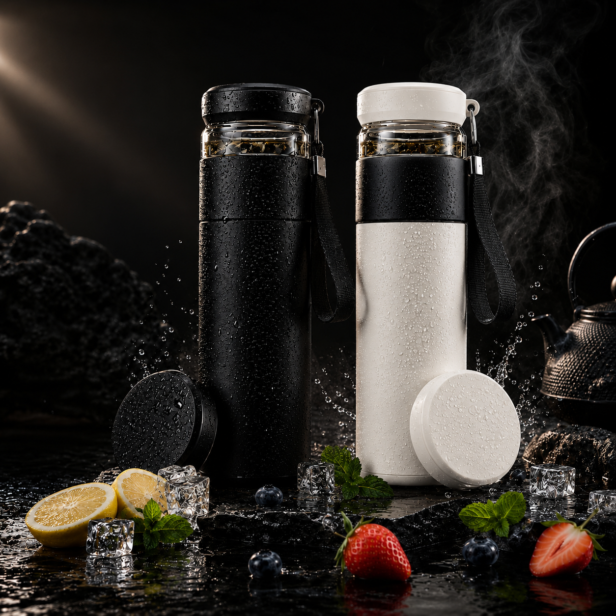 ZenCup™ 茶こし付き 温冷両用 スマートインフューザーボトル