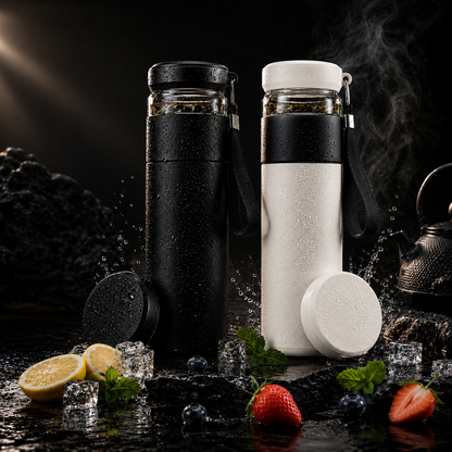 ZenCup™ 茶こし付き 温冷両用 スマートインフューザーボトル
