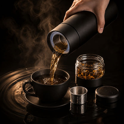 ZenCup™ 茶こし付き 温冷両用 スマートインフューザーボトル