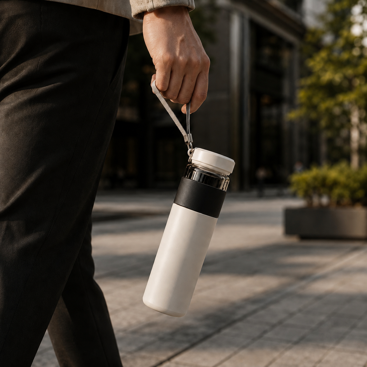 ZenCup™ 茶こし付き 温冷両用 スマートインフューザーボトル